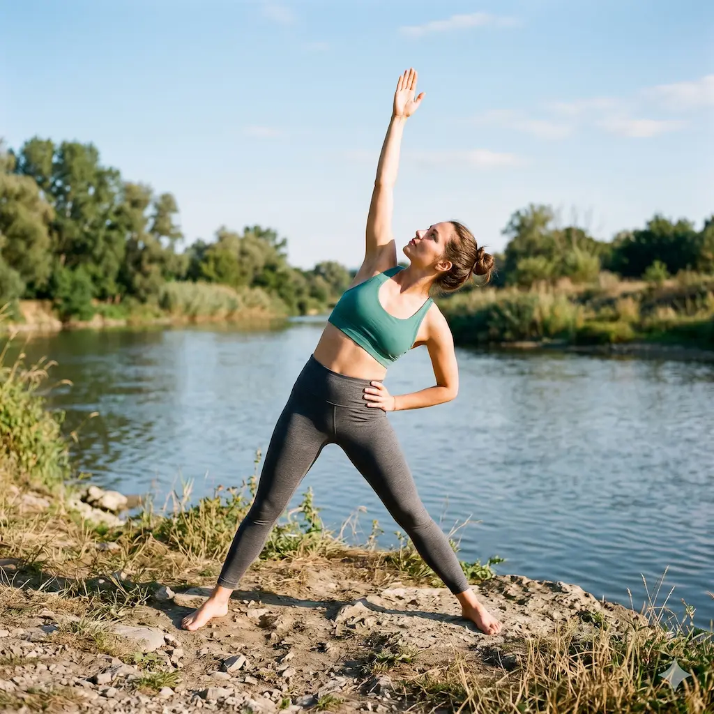 Using passive, relaxing floor postures to cool systemic heat and widen blood vessels